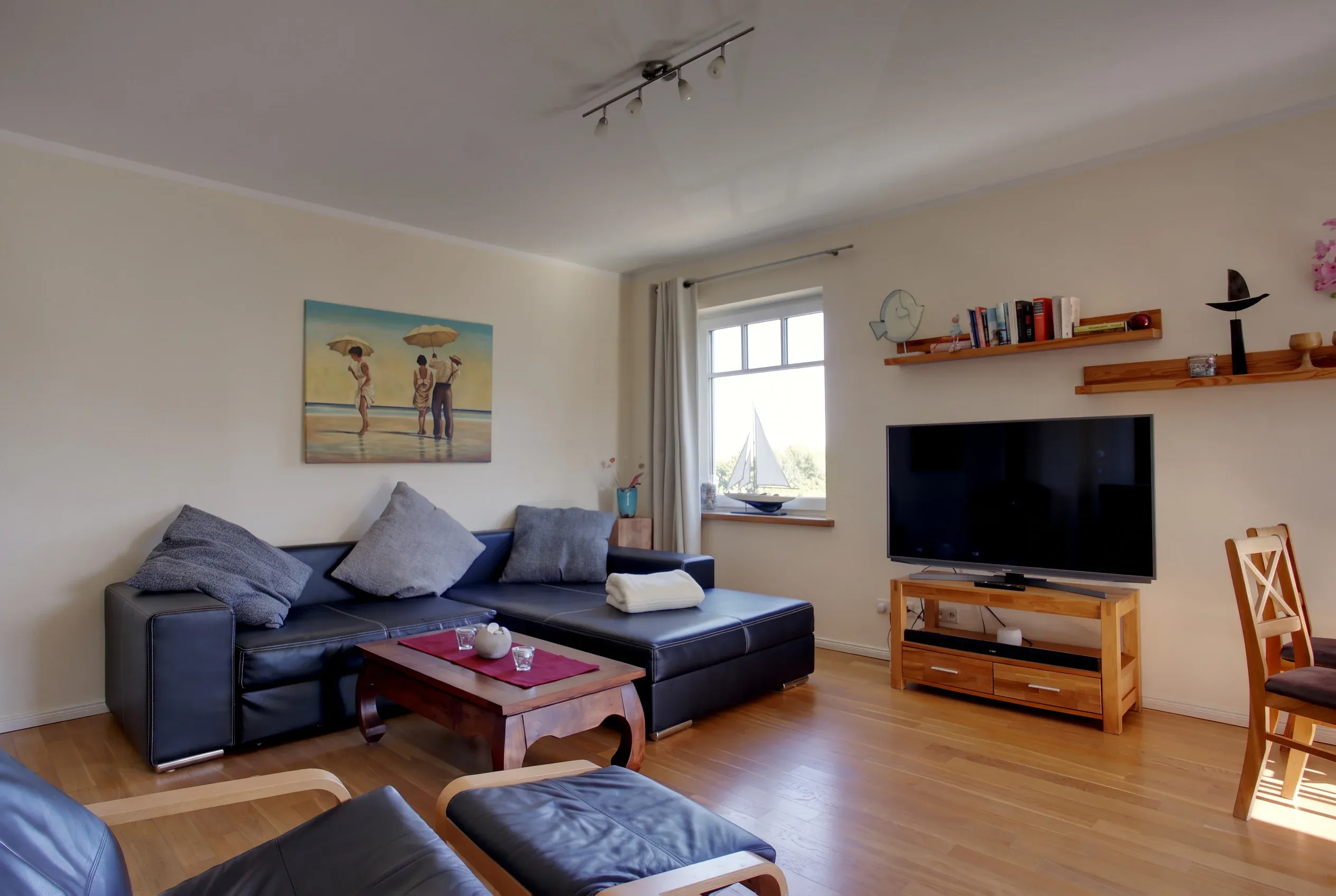 Wohnzimmer - Ferienwohnung 4 - Strandvilla Börgerende