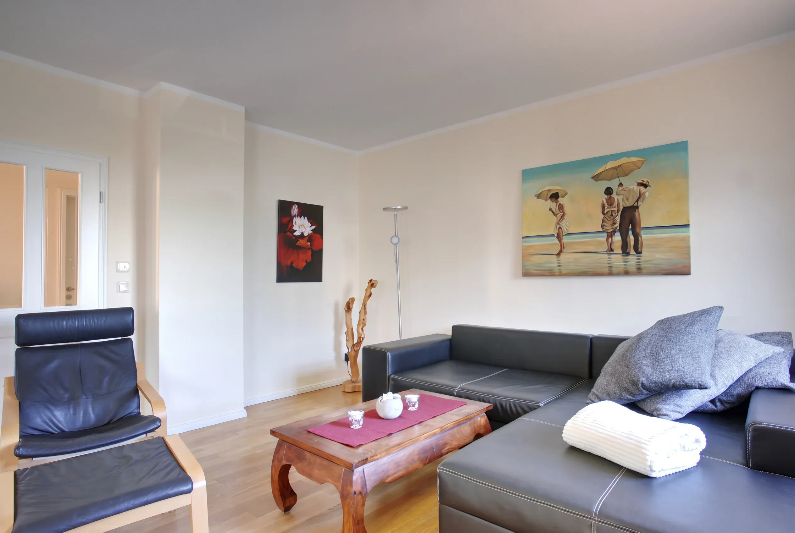 Wohnzimmer - Ferienwohnung 4 - Strandvilla Börgerende