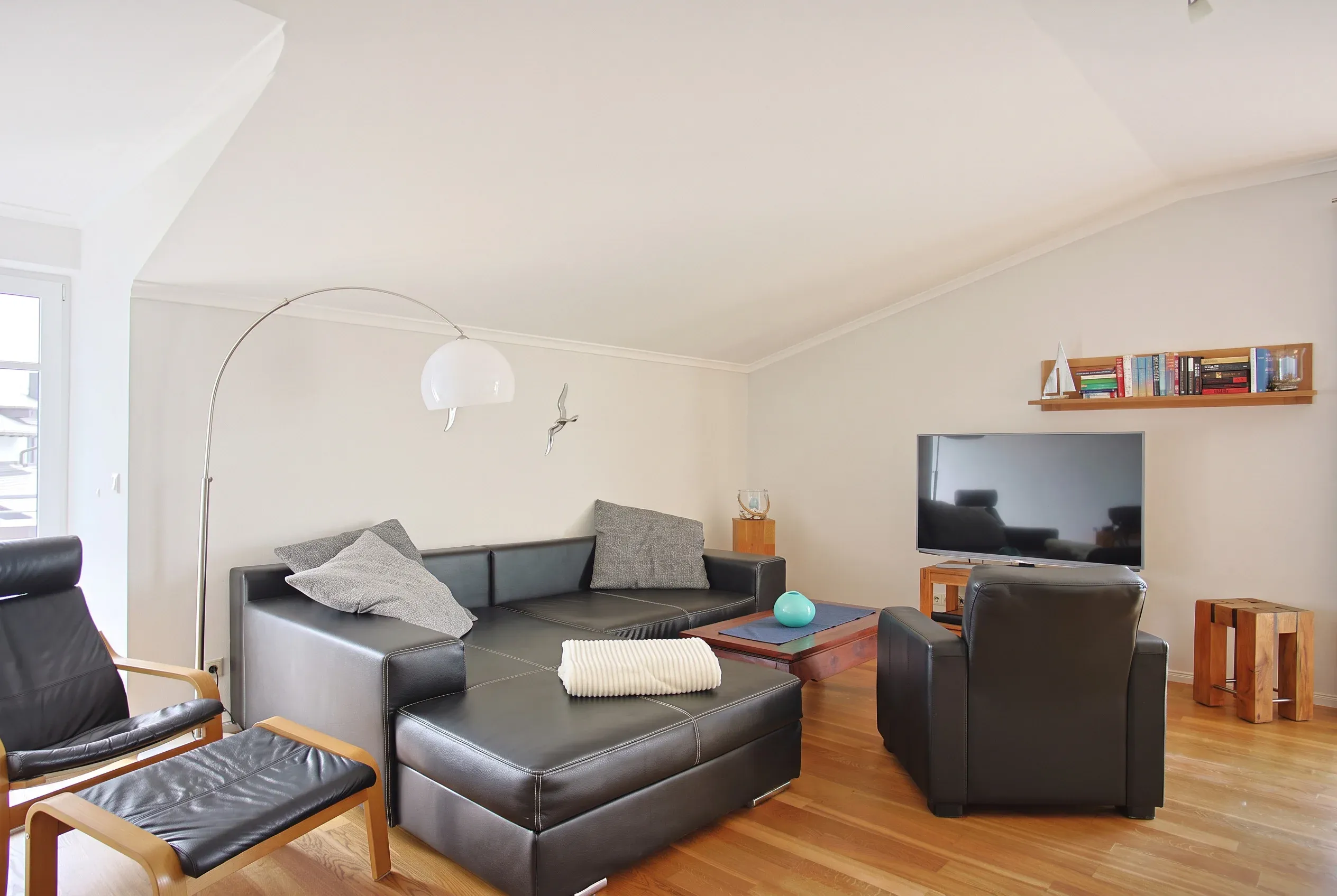 Wohnzimmer - Ferienwohnung 8 - Strandvilla Börgerende